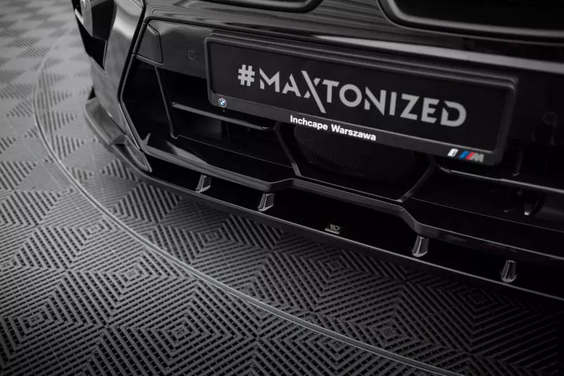 Maxton Design Frontlippe V.2 für BMW X5 M F95 Facelift Hochglanz schwarz – Ansicht 3