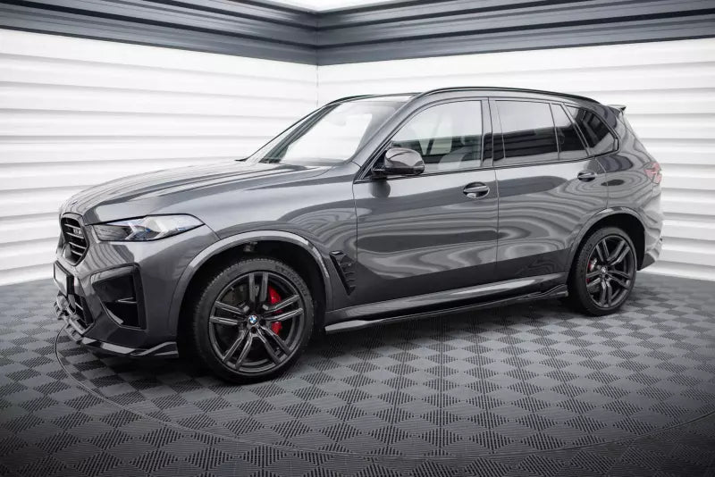 Maxton Design Seitenschweller (Paar) für BMW X5 M F95 Facelift Hochglanz schwarz – Ansicht 2
