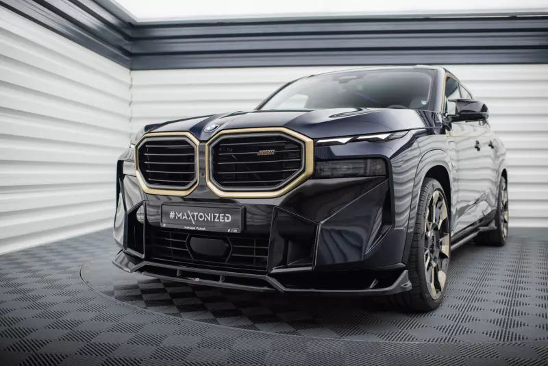 Maxton Design Frontlippe V.1 für BMW XM G09 Hochglanz schwarz – Ansicht 1