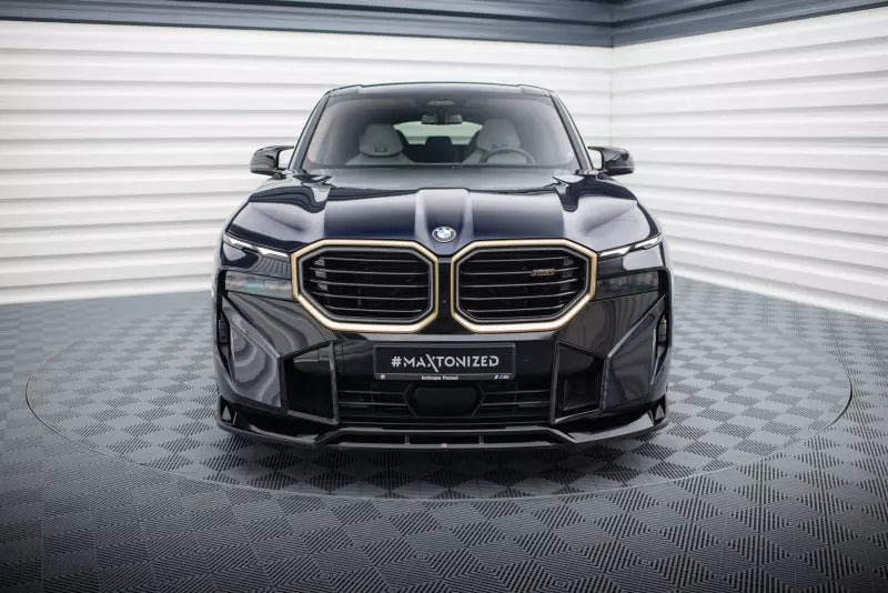 Maxton Design Frontlippe V.1 für BMW XM G09 Hochglanz schwarz – Ansicht 2