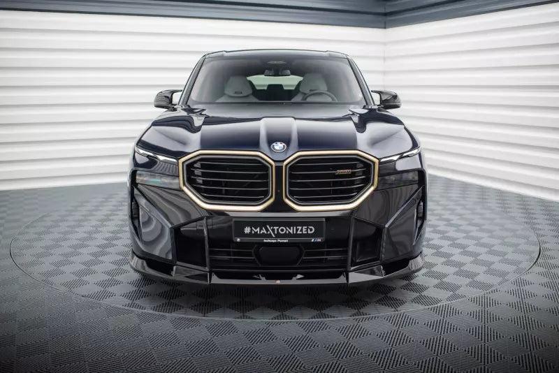 Maxton Design Frontlippe V.2 für BMW XM G09 Hochglanz schwarz – Ansicht 2