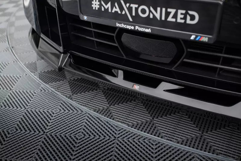 Maxton Design Frontlippe V.2 für BMW XM G09 Hochglanz schwarz – Ansicht 3