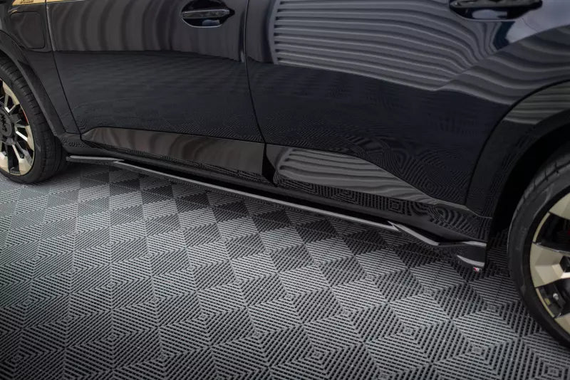 Maxton Design Seitenschweller (Paar) für BMW XM G09 Hochglanz schwarz – Ansicht 3