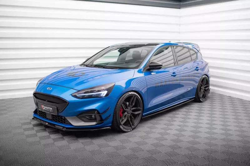 Maxton Design Seitenschweller (Paar) für V.2 für Ford Focus ST / ST-Line Mk4 Hochglanz schwarz – Ansicht 2