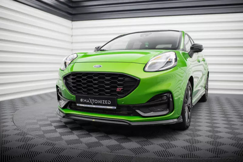 Maxton Design Frontlippe V.2 für Ford Puma ST / ST-Line Mk1 Hochglanz schwarz – Ansicht 1