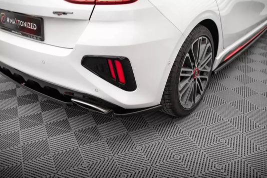 Maxton Design Diffusor Flaps für Kia Ceed GT Mk3 Hochglanz schwarz – Ansicht 1
