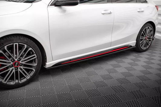 Maxton Design Seitenschweller (Paar) für Kia Ceed GT Mk3 Hochglanz schwarz – Ansicht 1