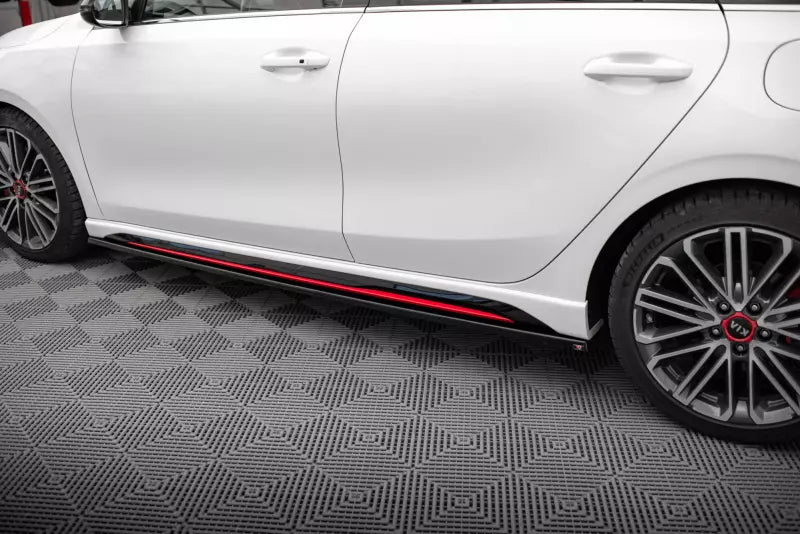 Maxton Design Seitenschweller (Paar) für Kia Ceed GT Mk3 Hochglanz schwarz – Ansicht 2