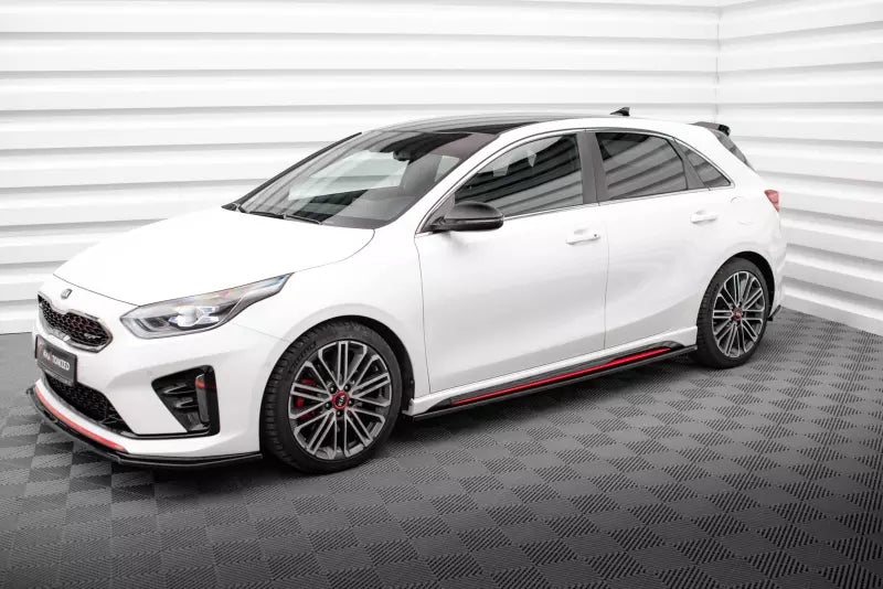 Maxton Design Seitenschweller (Paar) für Kia Ceed GT Mk3 Hochglanz schwarz – Ansicht 3