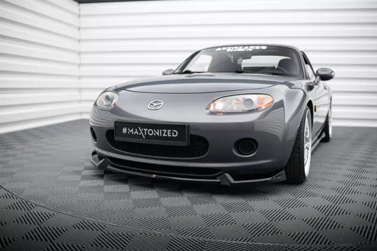 Maxton Design Frontlippe V.2 für Mazda MX5 NC (Mk3) Hochglanz schwarz – Ansicht 1