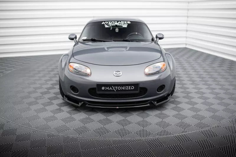 Maxton Design Frontlippe V.2 für Mazda MX5 NC (Mk3) Hochglanz schwarz – Ansicht 2