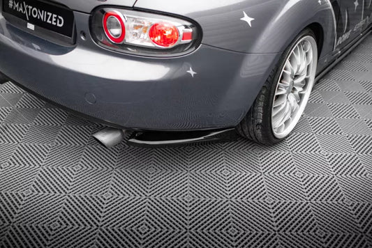 Maxton Design Diffusor Flaps für Mazda MX5 NC (Mk3) Hochglanz schwarz – Ansicht 1
