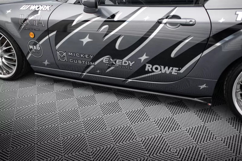 Maxton Design Seitenschweller (Paar) für Mazda MX5 NC (Mk3) Hochglanz schwarz – Ansicht 2