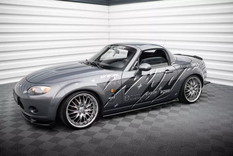 Maxton Design Seitenschweller (Paar) für Mazda MX5 NC (Mk3) Hochglanz schwarz – Ansicht 3