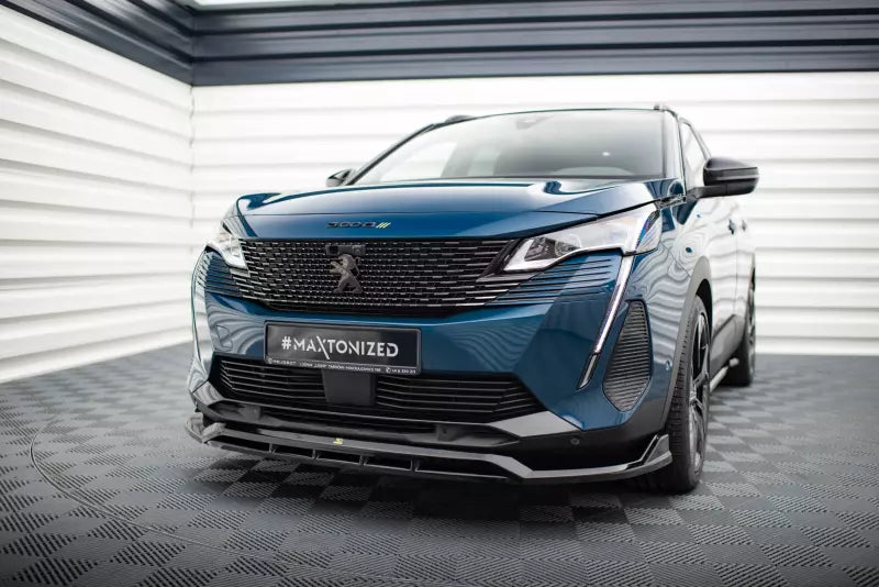 Maxton Design Frontlippe für Peugeot 3008 GT-Line Mk2 Facelift Hochglanz schwarz – Ansicht 1