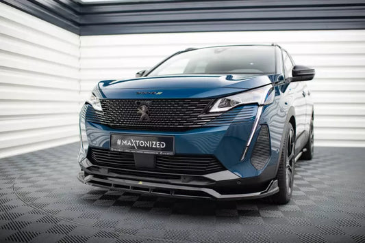 Maxton Design Frontlippe für Peugeot 3008 GT-Line Mk2 Facelift Hochglanz schwarz – Ansicht 1