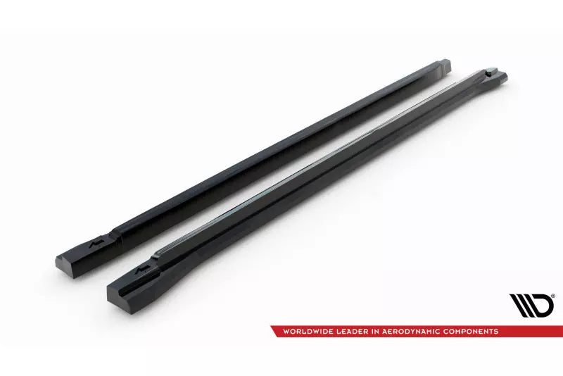 Maxton Design Seitenschweller (Paar) für Peugeot 3008 GT-Line Mk2 Facelift Hochglanz schwarz – Ansicht 4