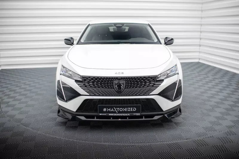 Maxton Design Frontlippe für Peugeot 408 Mk1 Hochglanz schwarz – Ansicht 2