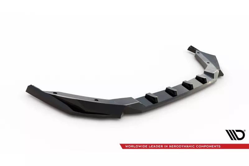 Maxton Design Frontlippe für Peugeot 408 Mk1 Hochglanz schwarz – Ansicht 4