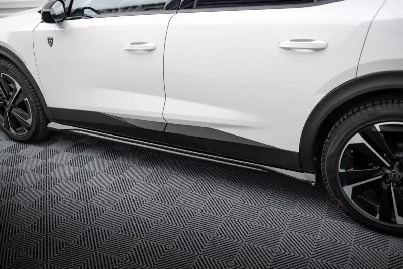 Maxton Design Seitenschweller (Paar) für Peugeot 408 Mk1 Hochglanz schwarz – Ansicht 3