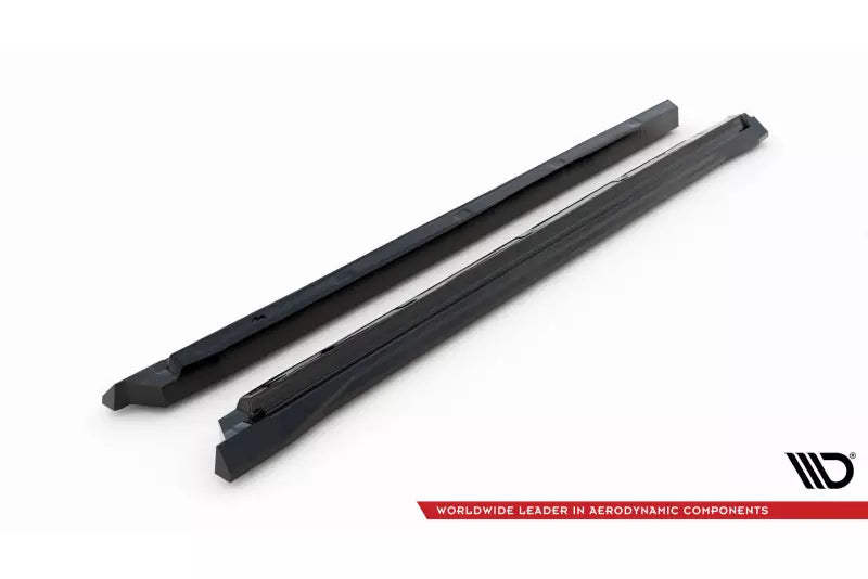 Maxton Design Seitenschweller (Paar) für Peugeot 408 Mk1 Hochglanz schwarz – Ansicht 4