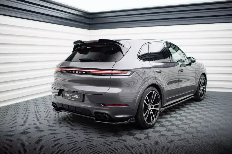Maxton Design Heckspoiler 3D für Porsche Cayenne Mk3 Facelift Hochglanz schwarz – Ansicht 2