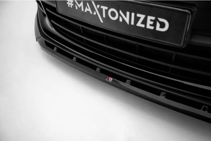 Maxton Design Frontlippe V.1 für Porsche Panamera E-Hybrid 971 Hochglanz schwarz – Ansicht 3