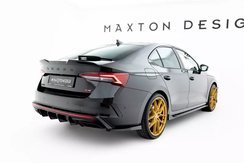 Maxton Design Diffusor Flaps V.4 für Skoda Octavia RS Mk4 Hochglanz schwarz – Ansicht 2