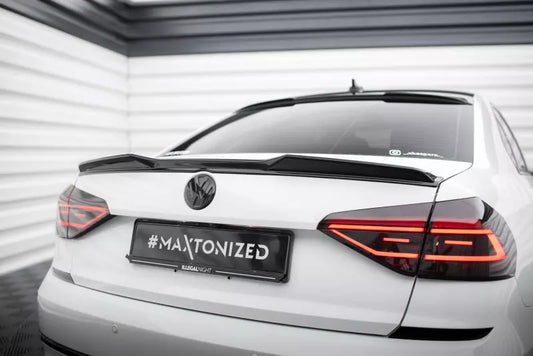 Maxton Design Heckspoiler 3D für Volkswagen Passat GT B8 Facelift USA Hochglanz schwarz – Ansicht 1