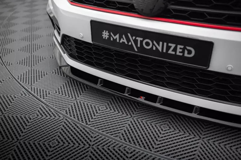 Maxton Design Frontlippe V.2 für Volkswagen Passat GT B8 Facelift USA Hochglanz schwarz – Ansicht 3