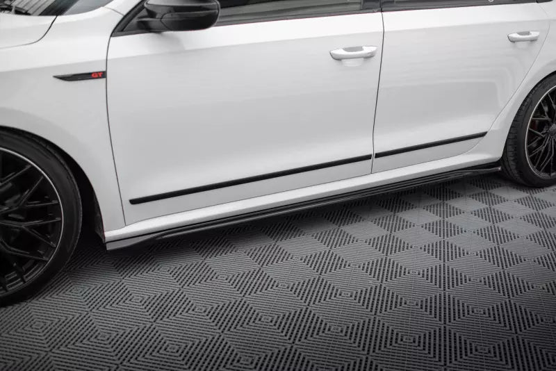 Maxton Design Seitenschweller (Paar) für VW Passat GT B8 Facelift USA Hochglanz schwarz – Ansicht 1