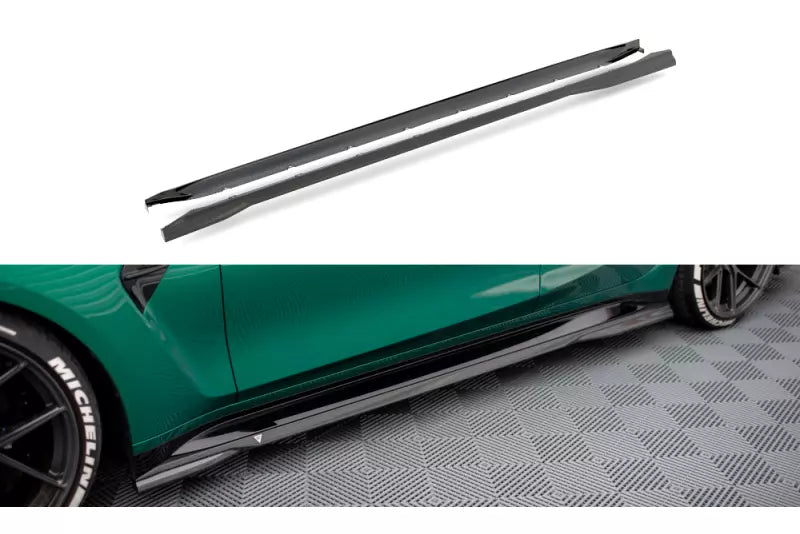 Maxton Design Carbon Seitenschweller (Paar) für BMW M3 G80 / G81 – Ansicht 1