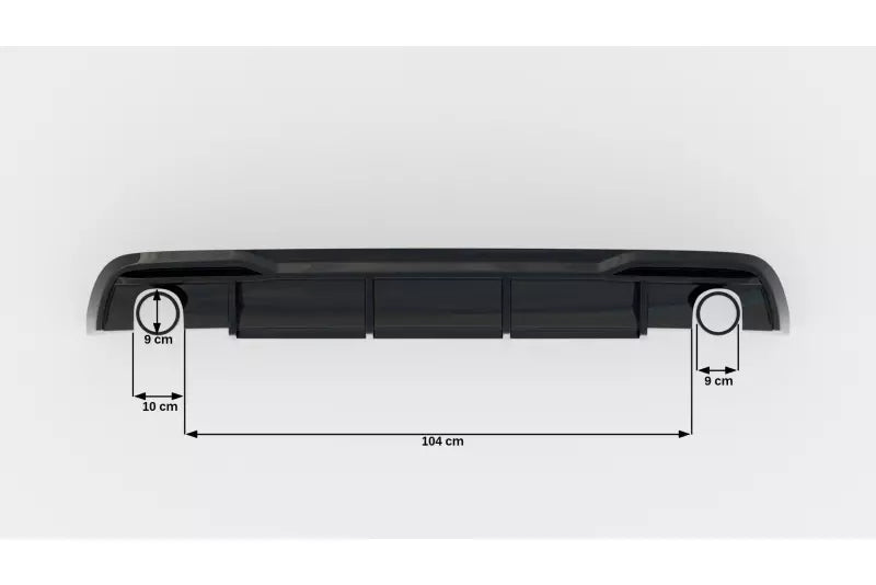 Maxton Design Heckdiffusor V.2 für Audi A5 Coupe B8 8T Standard Facelift (2011-2016) Hochglanz schwarz – Ansicht 2