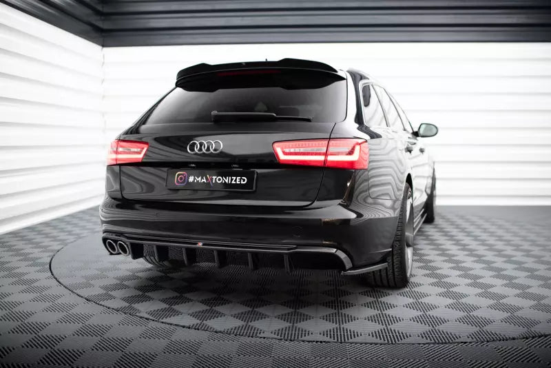 Maxton Design Heckdiffusor V.2 für Audi A6 Avant C7 (2011-2014) Hochglanz schwarz – Ansicht 1