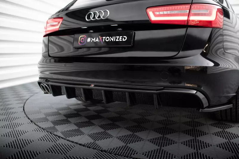 Maxton Design Heckdiffusor V.2 für Audi A6 Avant C7 (2011-2014) Hochglanz schwarz – Ansicht 2