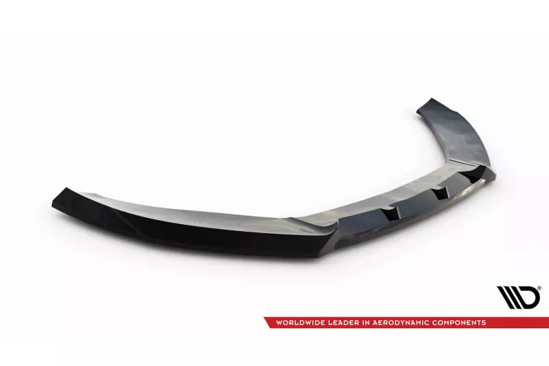 Maxton Design Frontlippe V.4 für Audi S4 / A4 S-Line B8 Hochglanz schwarz – Ansicht 4