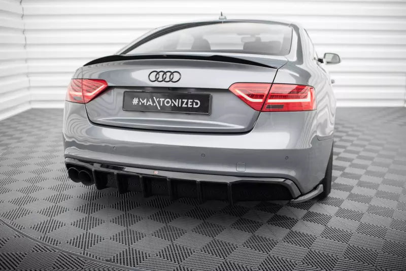 Maxton Design Heckdiffusor V.1 für Audi A5 S-Line Coupe / Sportback / Cabrio B8 8T Facelift Hochglanz schwarz – Ansicht 1