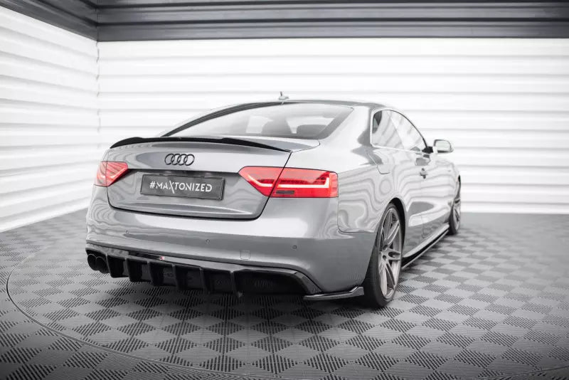 Maxton Design Heckdiffusor V.1 für Audi A5 S-Line Coupe / Sportback / Cabrio B8 8T Facelift Hochglanz schwarz – Ansicht 2