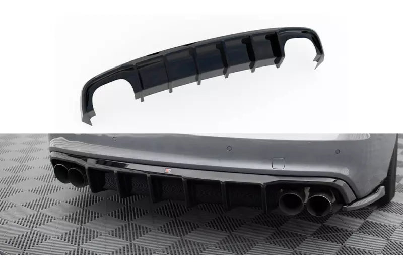 Maxton Design Heckdiffusor für Audi S5 / A5 S-Line Coupe / Cabrio / Sportback B8 8T Facelift (2011-2016) Hochglanz schwarz – Ansicht 2