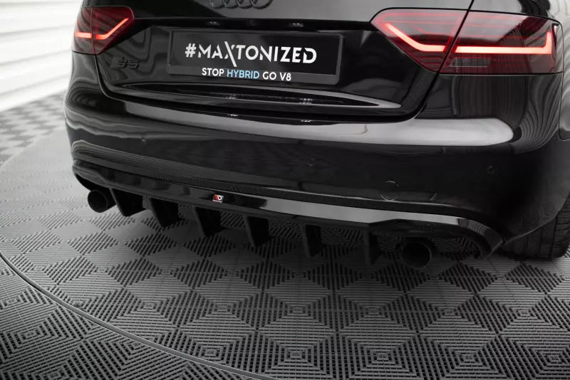 Maxton Design Heckdiffusor V.1 für Audi A5 S-Line Coupe / Cabrio B8 8T Hochglanz schwarz – Ansicht 3