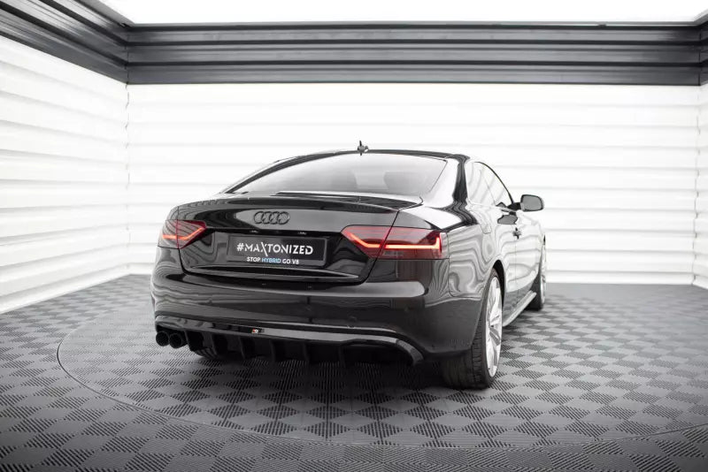 Maxton Design Heckdiffusor V.2 für Audi A5 S-Line Coupe / Cabrio B8 8T Hochglanz schwarz – Ansicht 1