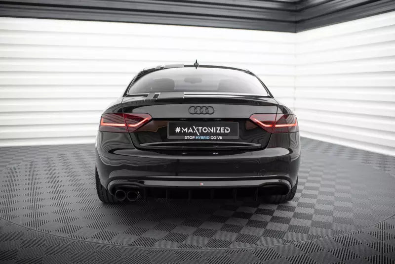 Maxton Design Heckdiffusor V.2 für Audi A5 S-Line Coupe / Cabrio B8 8T Hochglanz schwarz – Ansicht 2