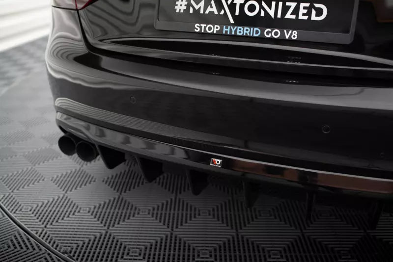 Maxton Design Heckdiffusor V.2 für Audi A5 S-Line Coupe / Cabrio B8 8T Hochglanz schwarz – Ansicht 3