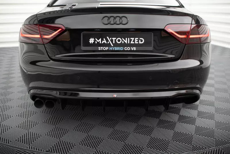 Maxton Design Heckdiffusor V.2 für Audi A5 S-Line Coupe / Cabrio B8 8T Hochglanz schwarz – Ansicht 4