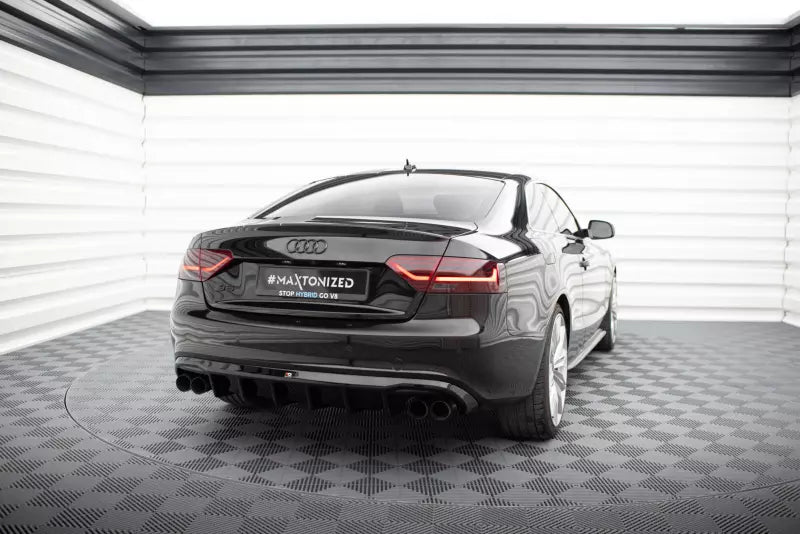 Maxton Design Heckdiffusor V.3 für Audi S5 / A5 S-Line Coupe / Cabrio B8 8T (2007-2011) Hochglanz schwarz – Ansicht 1