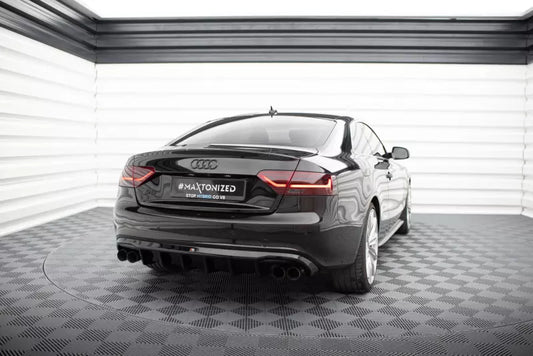 Maxton Design Heckdiffusor V.3 für Audi S5 / A5 S-Line Coupe / Cabrio B8 8T (2007-2011) Hochglanz schwarz – Ansicht 1