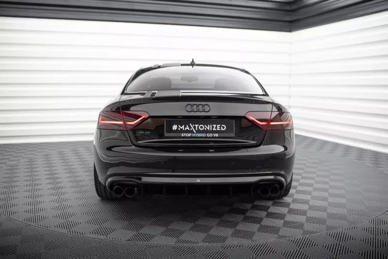 Maxton Design Heckdiffusor V.3 für Audi S5 / A5 S-Line Coupe / Cabrio B8 8T (2007-2011) Hochglanz schwarz – Ansicht 2