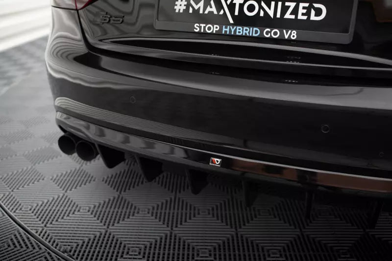 Maxton Design Heckdiffusor V.3 für Audi S5 / A5 S-Line Coupe / Cabrio B8 8T (2007-2011) Hochglanz schwarz – Ansicht 3