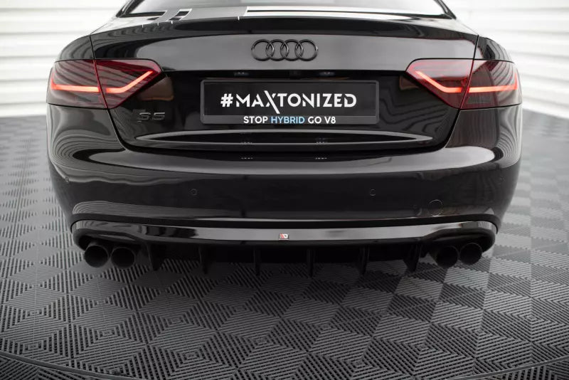 Maxton Design Heckdiffusor V.3 für Audi S5 / A5 S-Line Coupe / Cabrio B8 8T (2007-2011) Hochglanz schwarz – Ansicht 4
