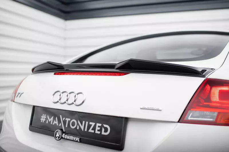 Maxton Design Heckspoiler 3D für Audi TT 8J Hochglanz schwarz – Ansicht 1